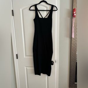 ASTR the Label Black bodycon midi dress Size L